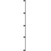 Pipe Stair Handrail, 13FT Staircase Handrail, 440LBS Load Capacity Carbon Steel Pipe Handrail, Industrial Pipe Handrail with Wall Mount Support