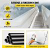 Pipe Stair Handrail, 13FT Staircase Handrail, 440LBS Load Capacity Carbon Steel Pipe Handrail, Industrial Pipe Handrail with Wall Mount Support