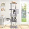 69 Inch Multi-level Cat Tree with Top Perch and Cozy Condo