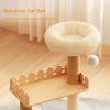39.3" Modern Cat Tower, Wood Cat Tree Tower for Indoor Cats, Cat Treewith Sisal-Covered Scratching Posts and Top Perch