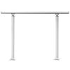 Outdoor Stair Railing Kit, 3 FT Handrails 2-3 Steps, Adjustable Angle White Aluminum Stair Hand Rail for The Elderly, Handrails for Outdoor Steps