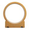 Cat Exercise Wheel, Wood Cat Treadmill with Lock, Silent Casters, Cat Running Wheel for Indoors Kitties, Double-Sided Corrugated Cardboard, Natural