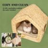 Wall mounted cat house, cat furniture, cat wall frame, natural