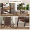 Modern Cat Tree, 58-Inch Cat Tower for Large Cats, Maine Coon Cat Tree with Scratching Board, Large Perch, Hammock and Removable Pads, Rustic Brown