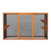 Detachable Cat Enclosure with Waterproof Roof and 3 Jumping Platforms, Orange