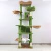 68in Multi-Level Cat Tree Tower with Hammocks, Cat Condo, Hanging Basket, Removable Cushions & Sisal Scratching Posts, Plush Cat Activity Center for I
