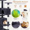 Multi-functional cat tree house cat climbing frame, lounge and recreation area detachable toy, 54in